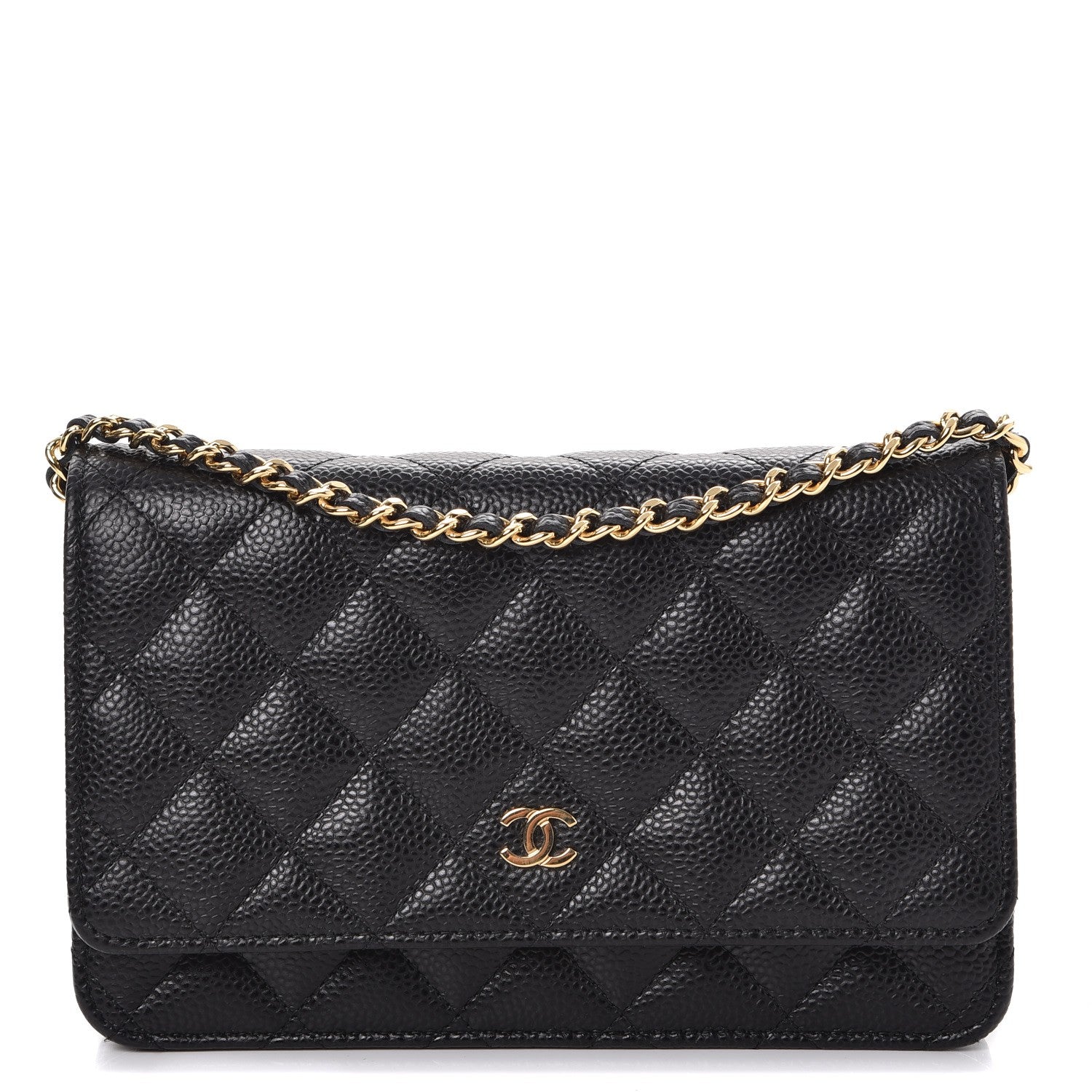 Chanel Caviar Quilted Wallet On Chain WOC Black 1 of 9