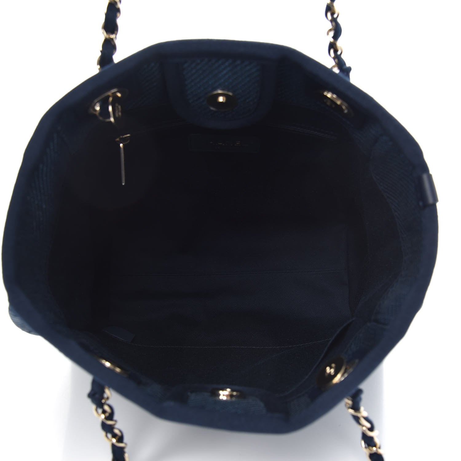Chanel Canvas Mini Deauville Tote Denim Blue 5 of 11