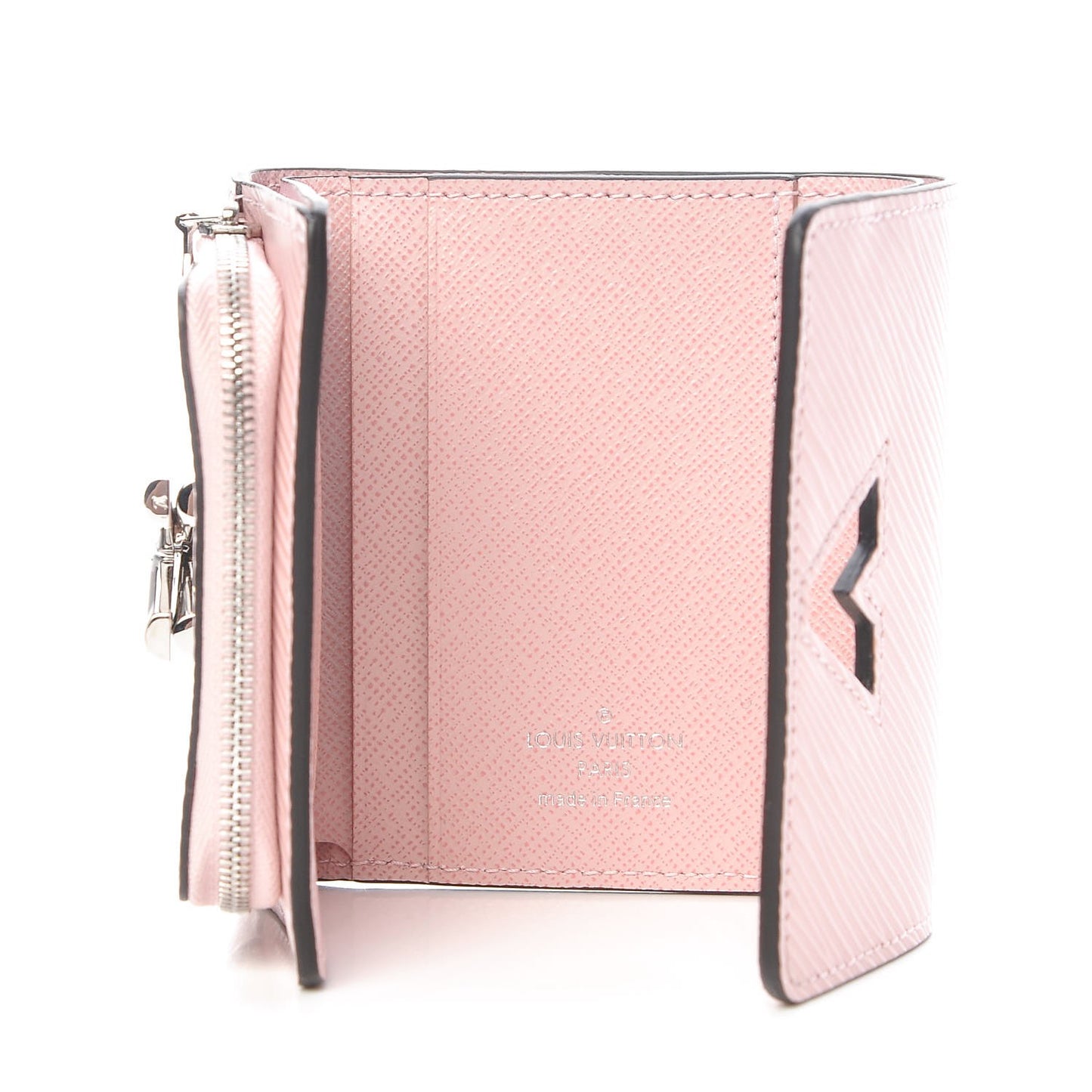 Epi Twist Compact Wallet Rose Ballerine