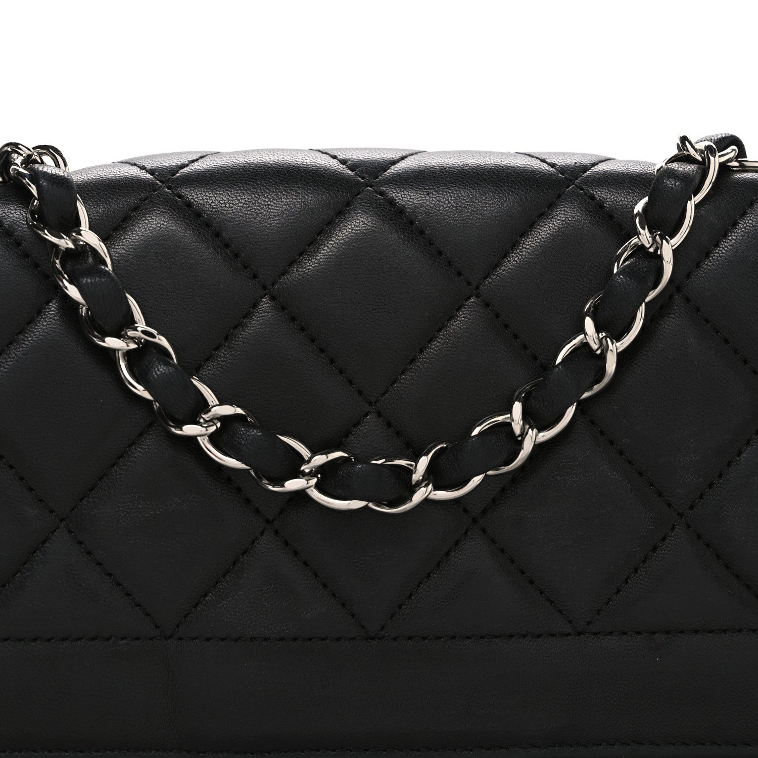 Chanel Lambskin Quilted Medium Coco Rider Flap Black 8 of 10