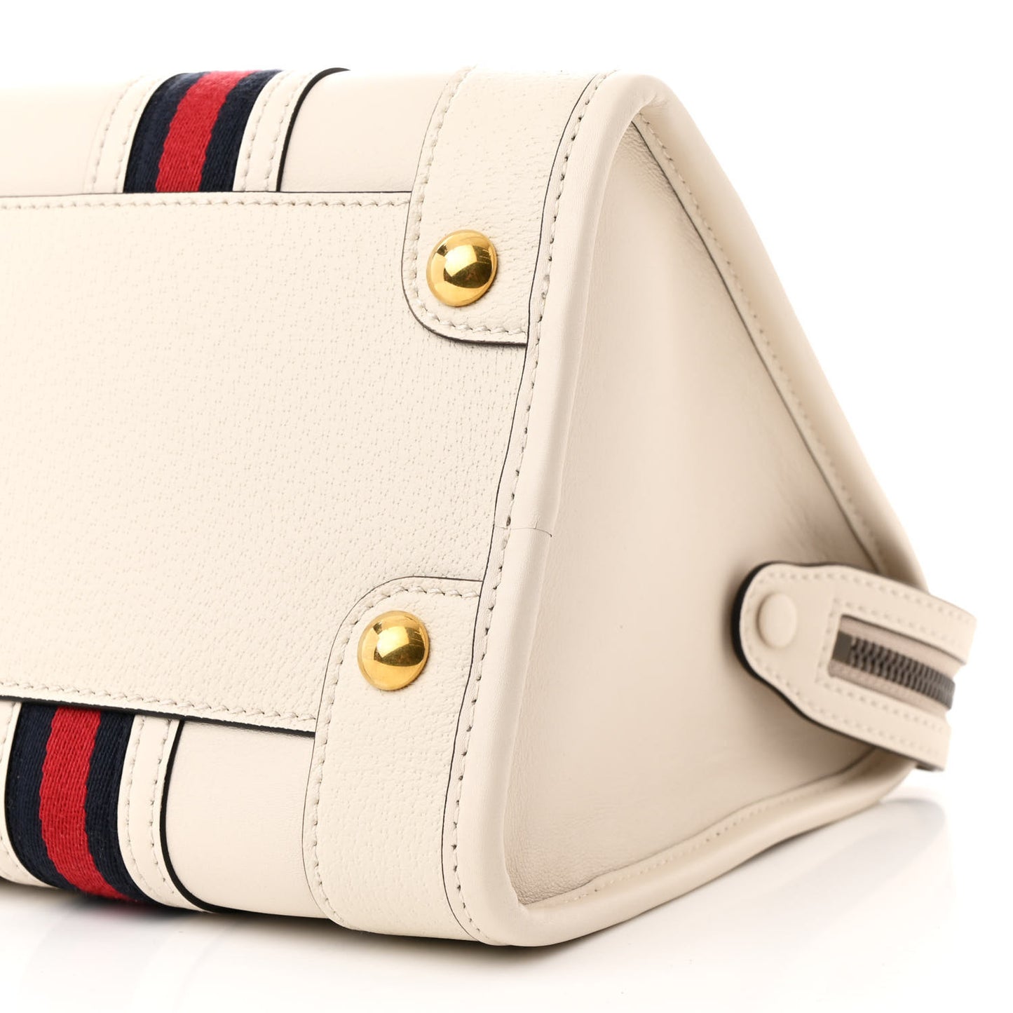 Koi Calfskin Medium Bauletto Duffle Top Handle Bag White