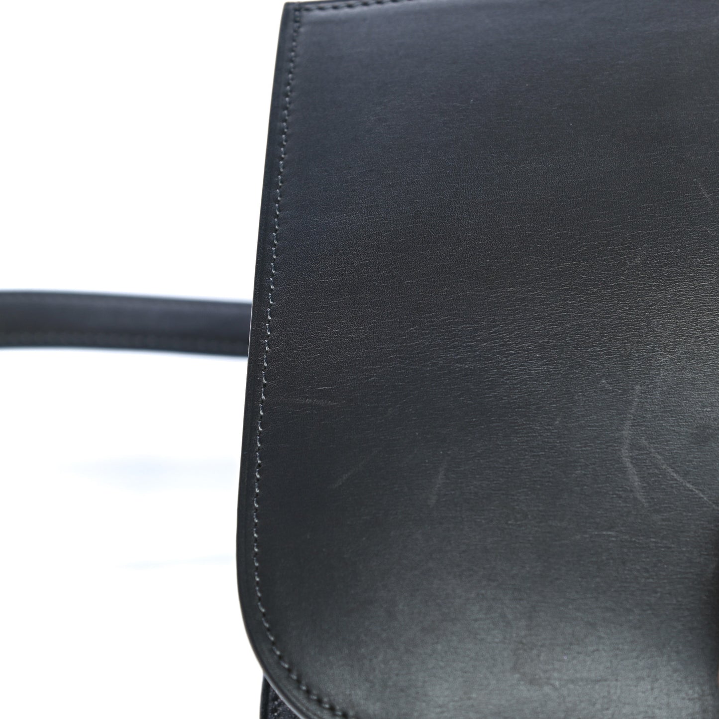 Box Calfskin Medium Classic Box Flap Bag Grey