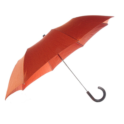 Hermes Jacquard Canvas Pluie De H Folding Umbrella Orange 1 of 5