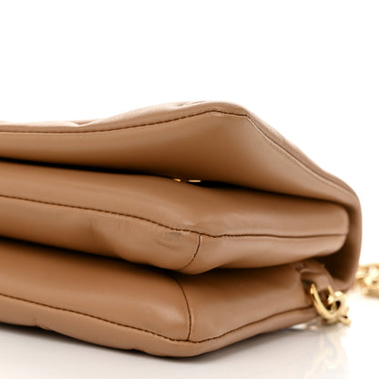 Louis Vuitton Lambskin Embossed Monogram Pochette Coussin Camel 9 of 9