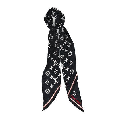 Louis Vuitton Silk Etole Monogram LV Ideal Scarf Black 1 of 4