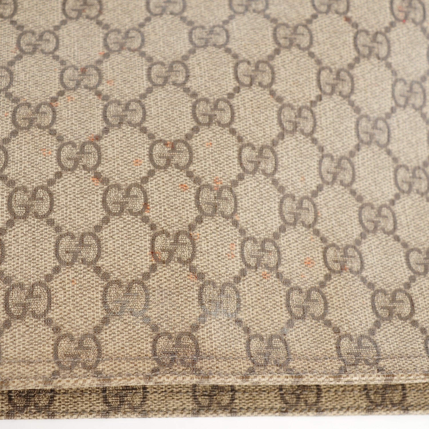 Gucci GG Plus Monogram Large Flat Messenger Bag Beige Brown 8 of 8