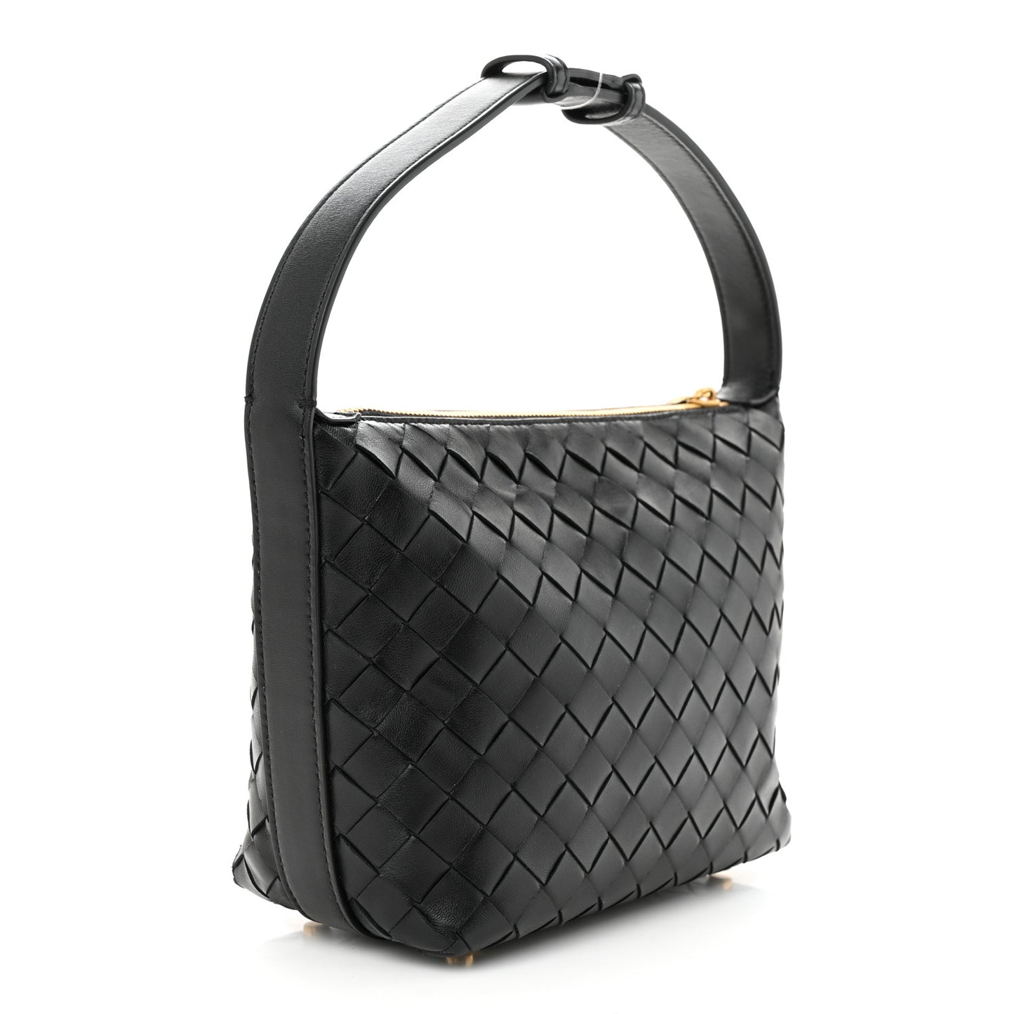 Calfskin Nappa Intrecciato Mini Wallace Black