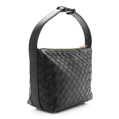 Bottega Veneta Calfskin Nappa Intrecciato Mini Wallace Black 3 of 10