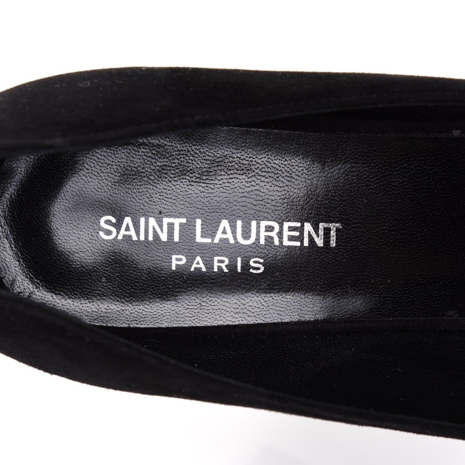 Saint Laurent Kid Scamosciato Babies 90 Pumps 40.5 Black 7 of 9