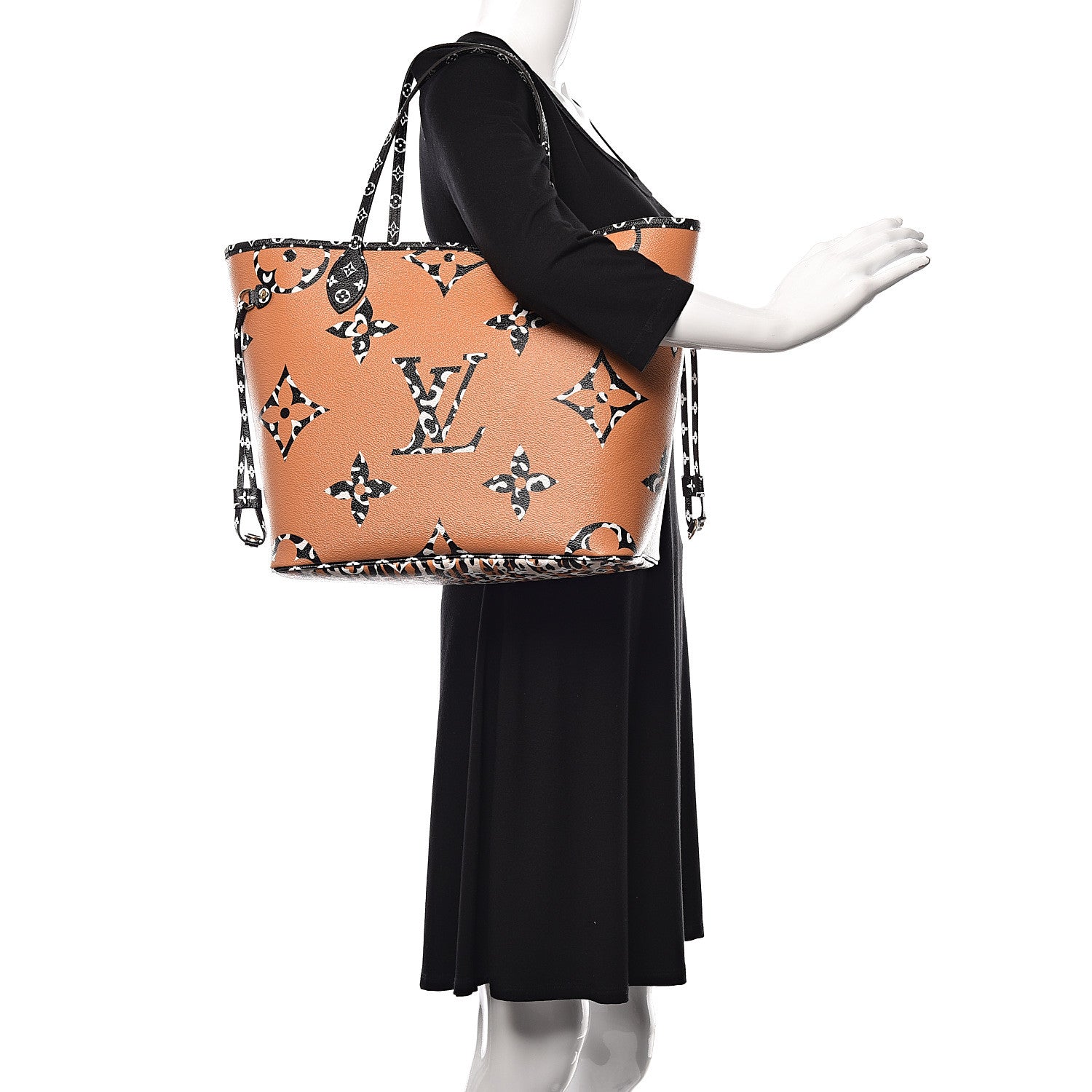 Louis Vuitton Monogram Giant Jungle Neverfull MM Ivory 2 of 12