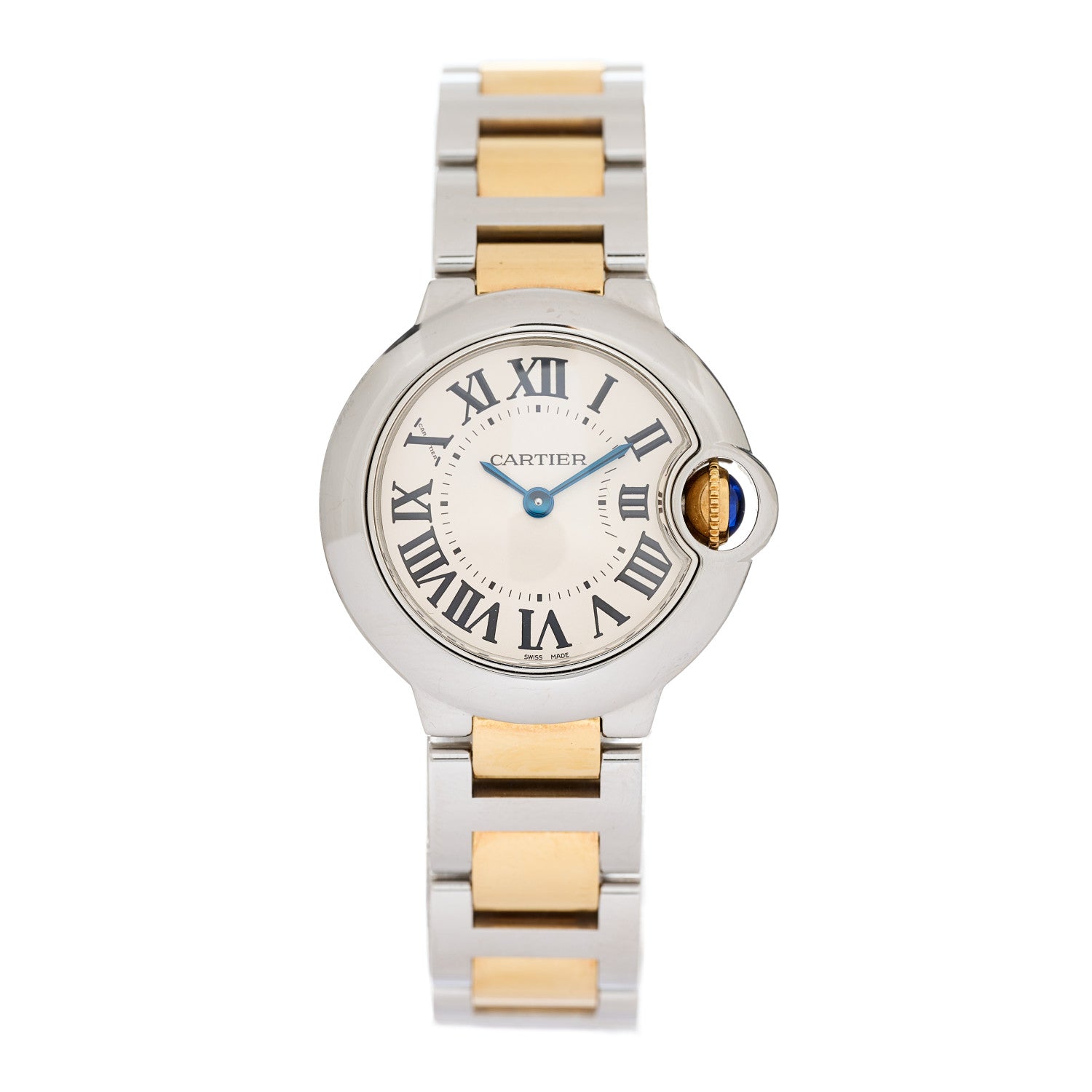 Cartier Stainless Steel 18K Yellow Gold 28mm Ballon Bleu De Cartier Quartz Watch 1 of 4