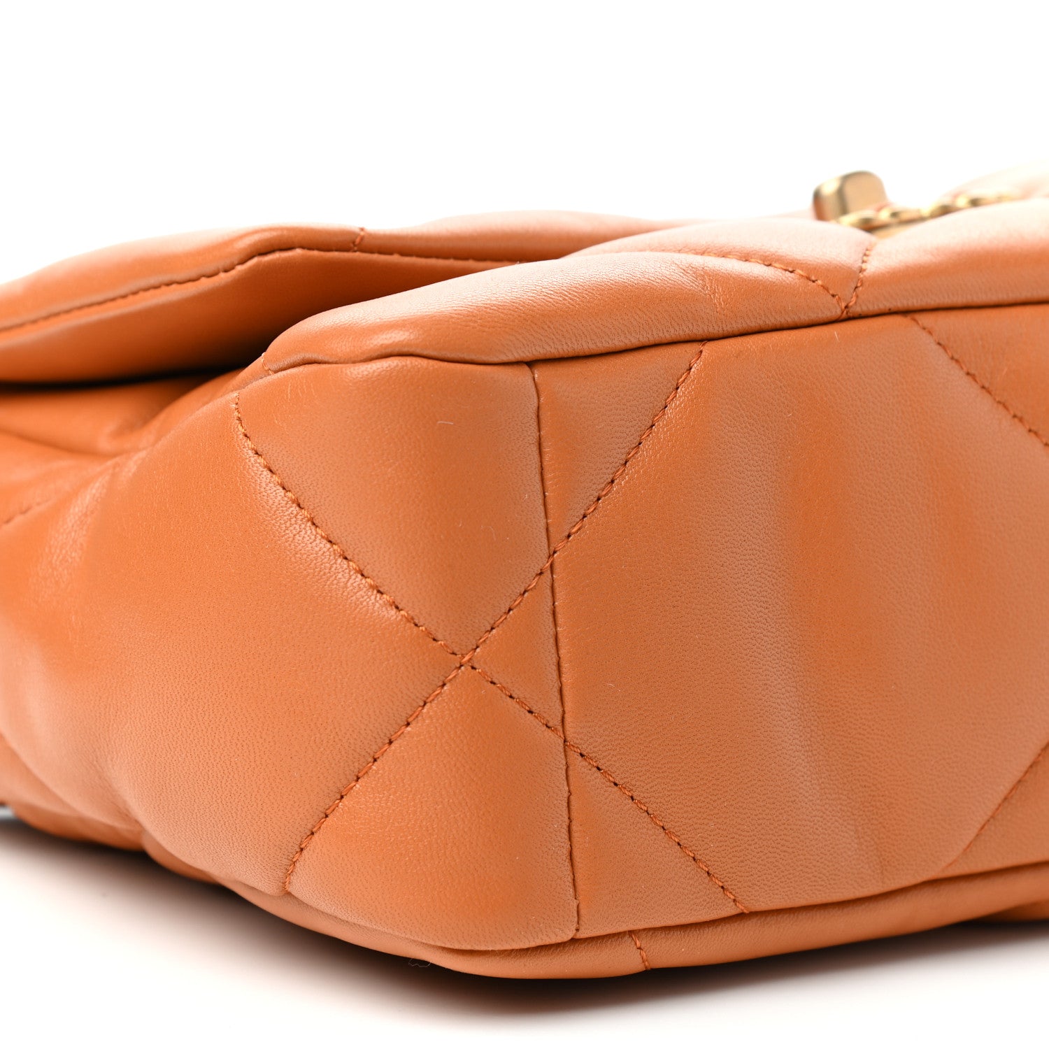 Chanel Lambskin Quilted Medium Chanel 19 Flap Light Brown 8 of 11