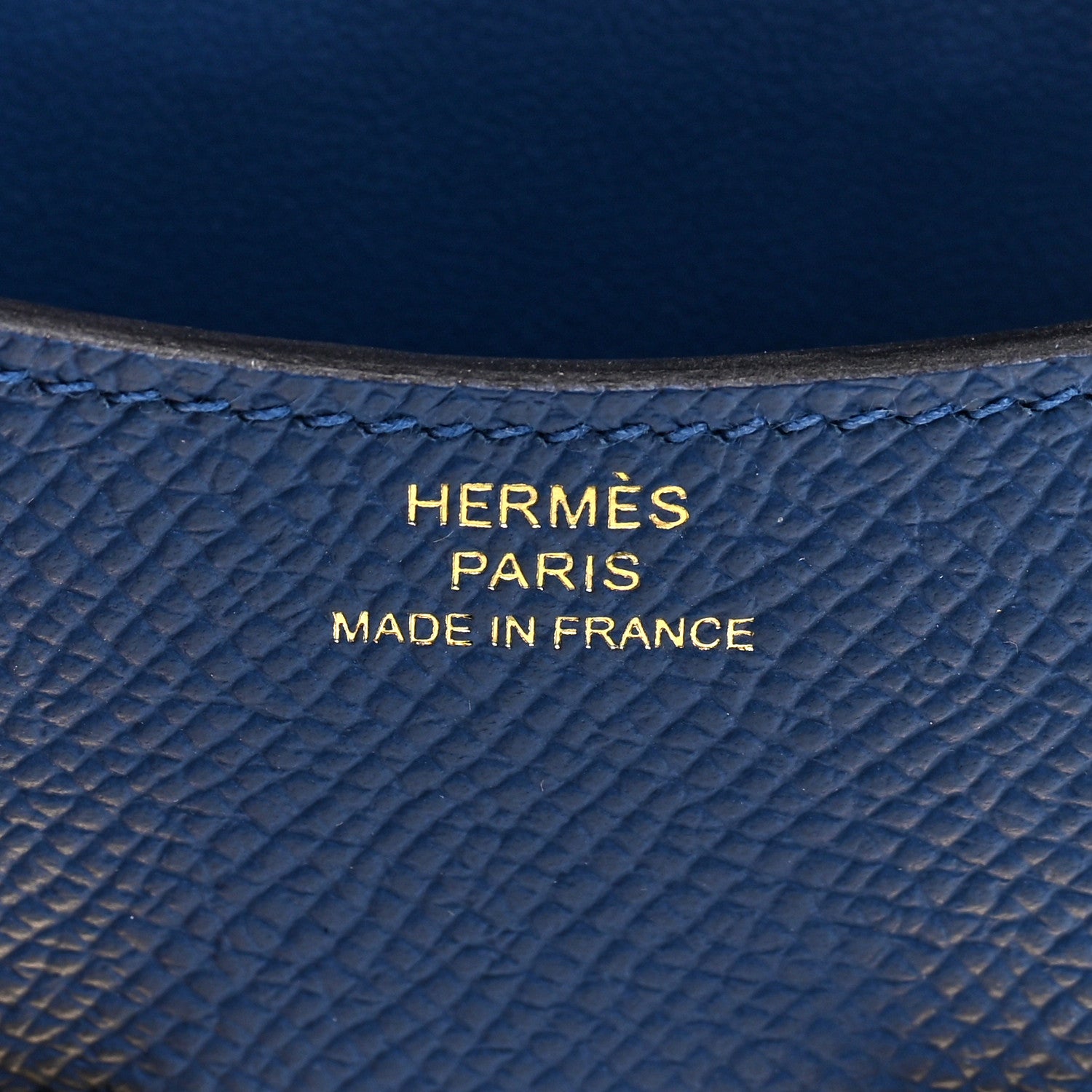 Hermes Epsom Constance Slim Wallet Bleu Tie 7 of 9