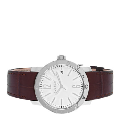 Bulgari Stainless Steel Alligator 39mm Solotempo Automatic Watch 2 of 5