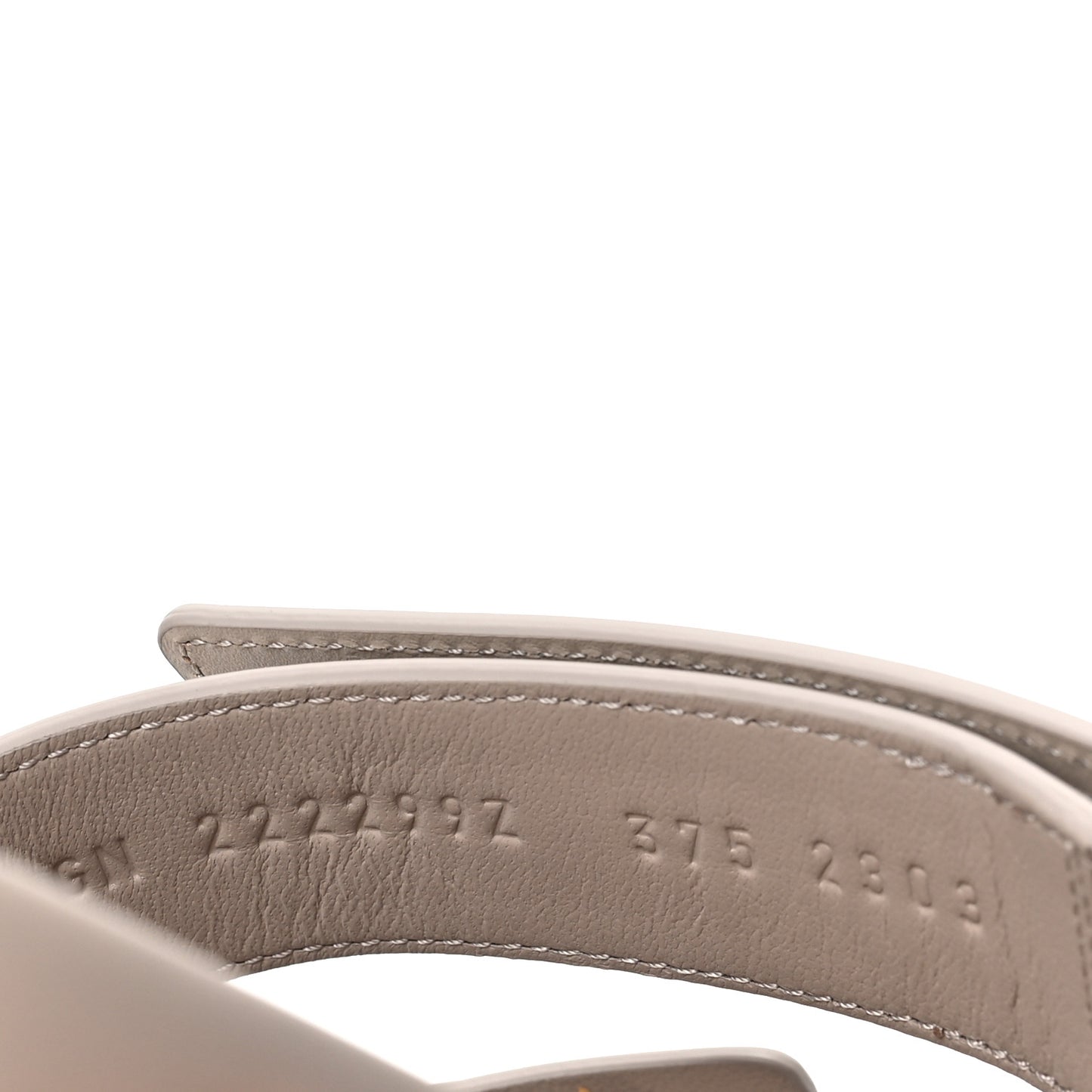 Calfskin Womens Chypre Sandals 37.5 Beige Mastic