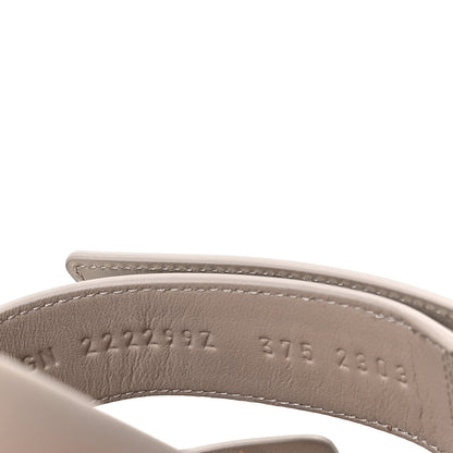 Hermes Calfskin Womens Chypre Sandals 37.5 Beige Mastic 9 of 10