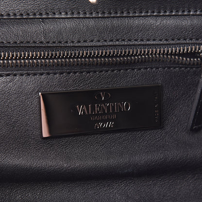 Valentino Garavani Vitello Small Rockstud Tote Black 6 of 13