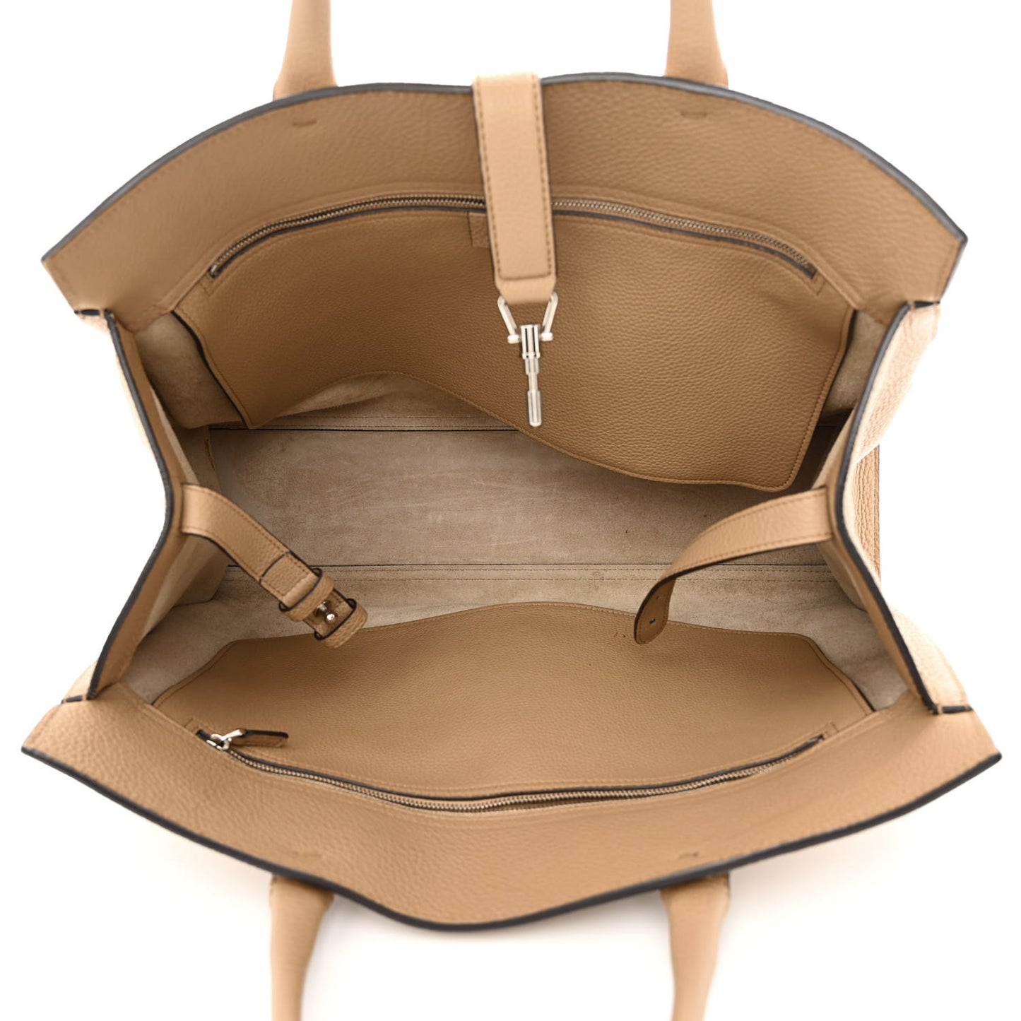 Soft Calfskin Medium Jackie Top Handle Bag Camel