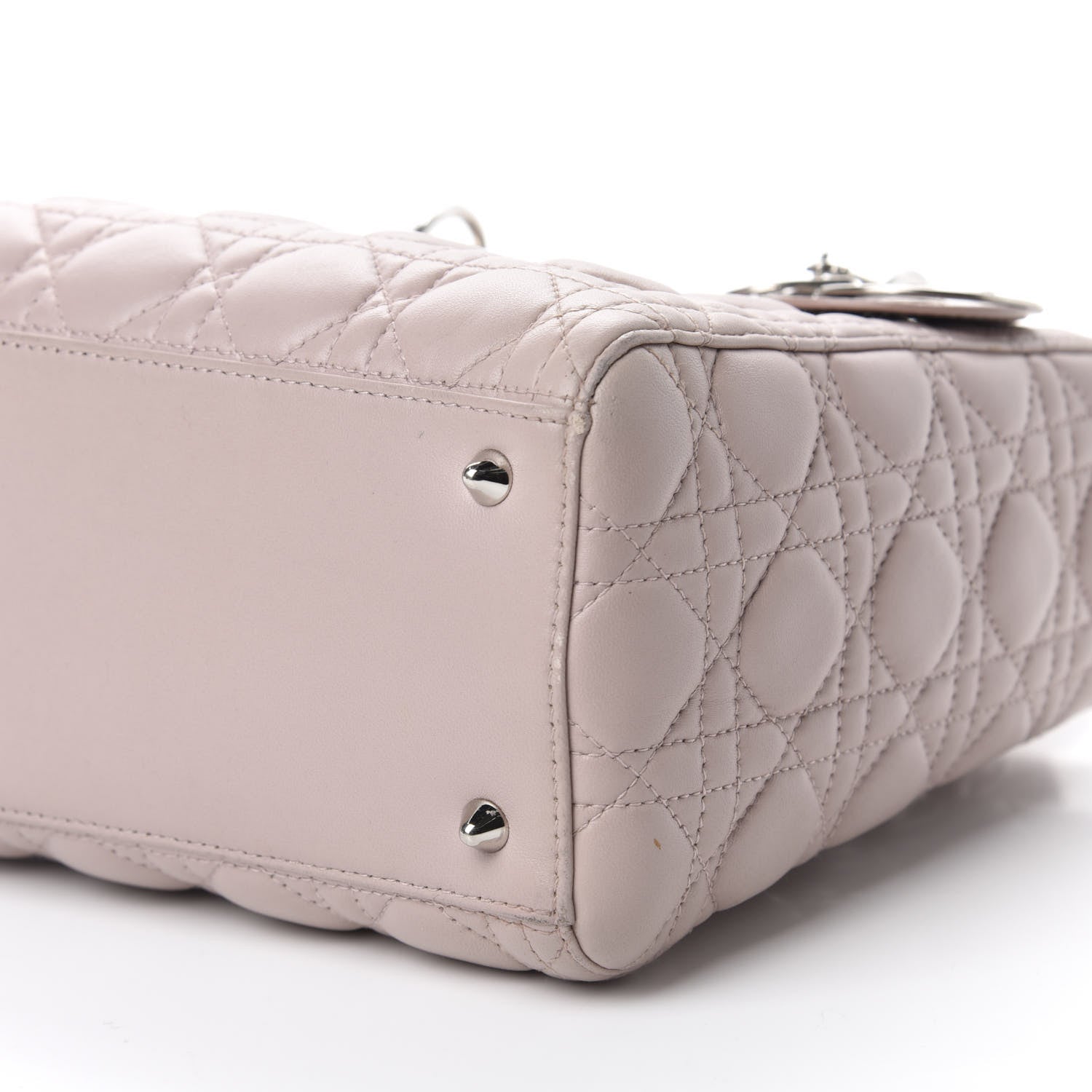 Christian Dior Lambskin Cannage Medium Lady Dior Light Pink 7 of 11