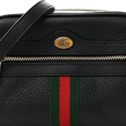Gucci Calfskin Web Mini Ophidia Shoulder Bag Black 8 of 13