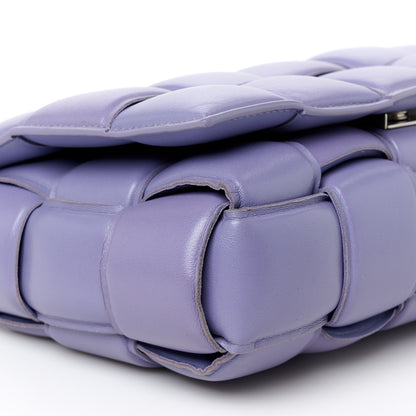 Bottega Veneta Lambskin Maxi Intreccio Padded Chain Cassette Crossbody Bag Lavender 10 of 11