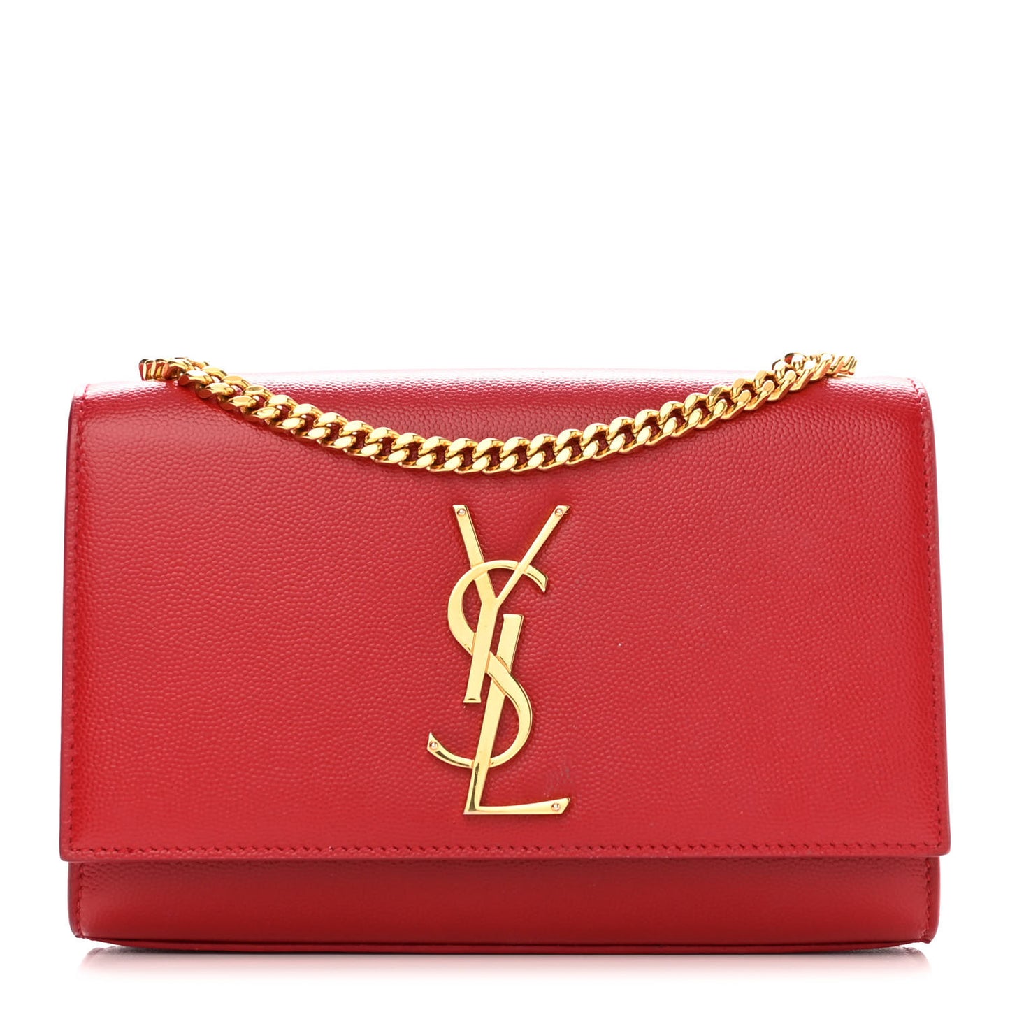 Grain De Poudre Small Monogram Kate Satchel Red