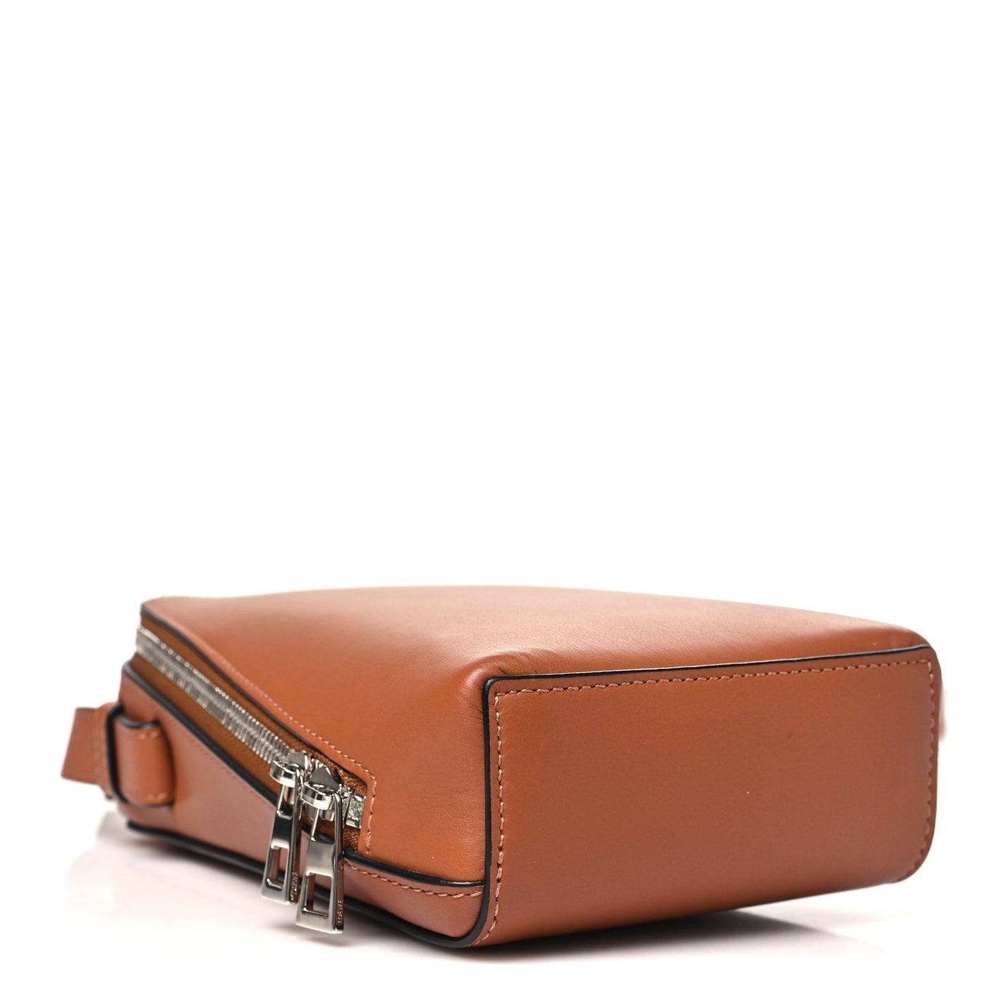 Classic Calfskin Anagram Box Crossbody Tan