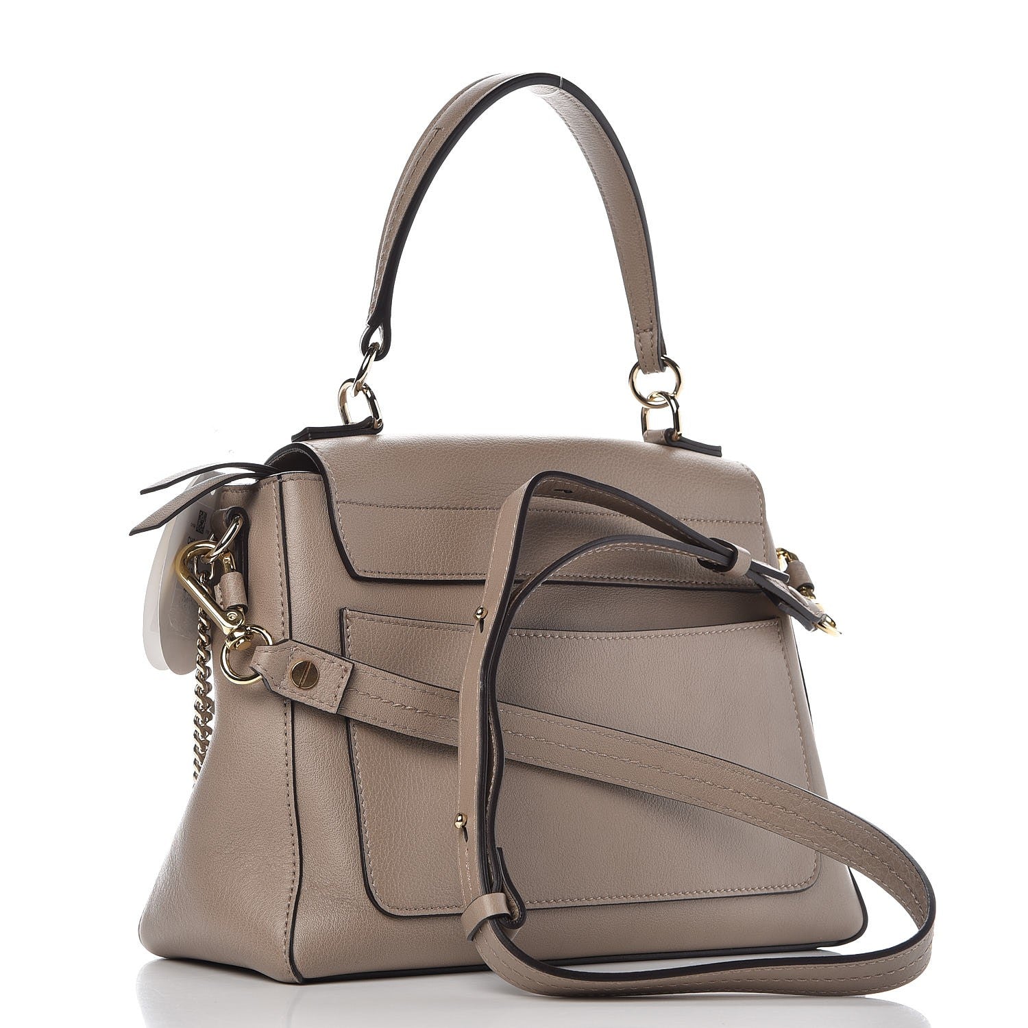 Chloe Calfskin Small Faye Day Shoulder Bag Motty Grey 4 of 8