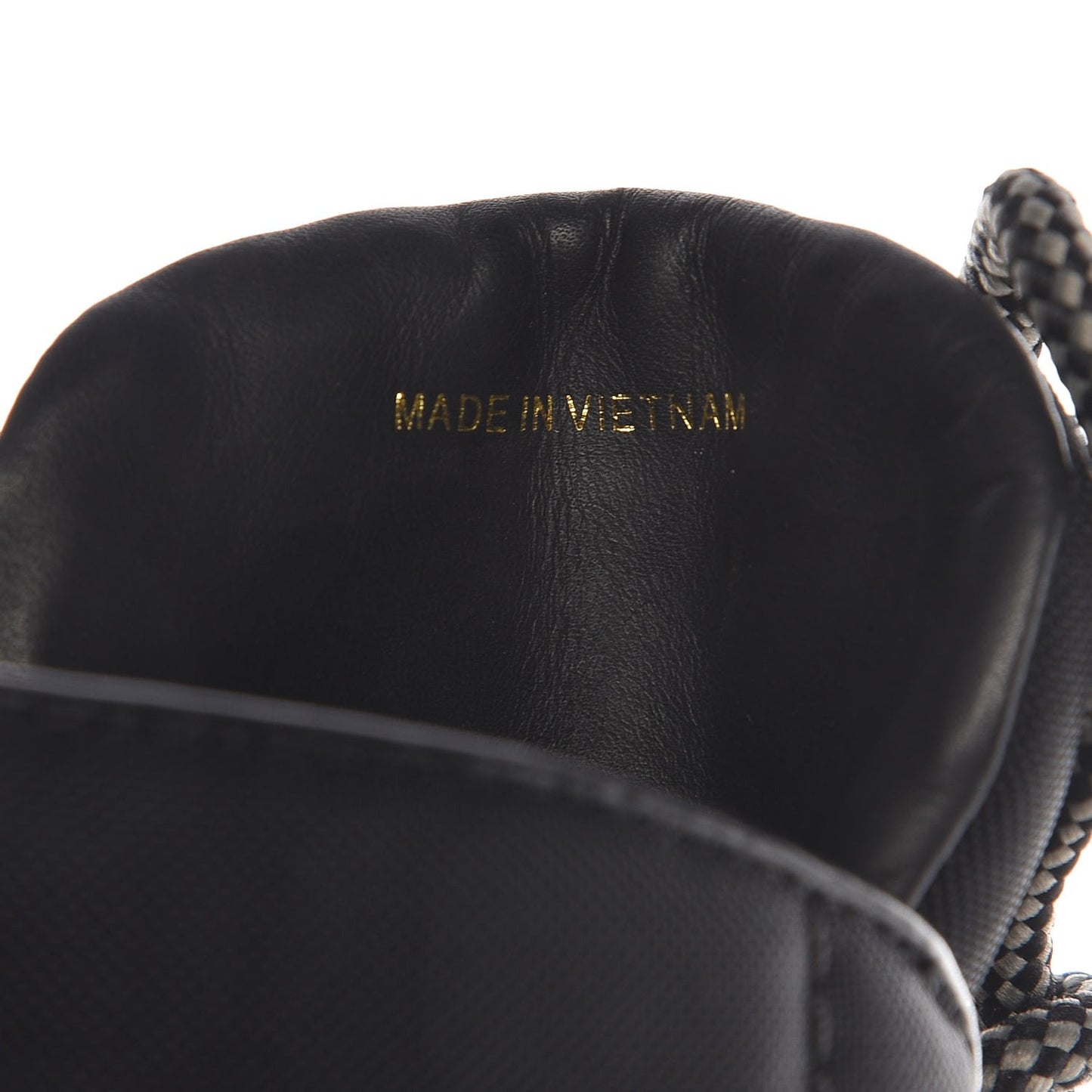 Calfskin Canvas Lace Up Combat Boots 38 Black