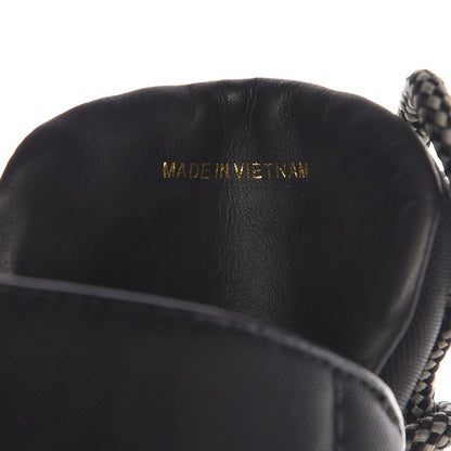 Prada Calfskin Canvas Lace Up Combat Boots 38 Black 8 of 10