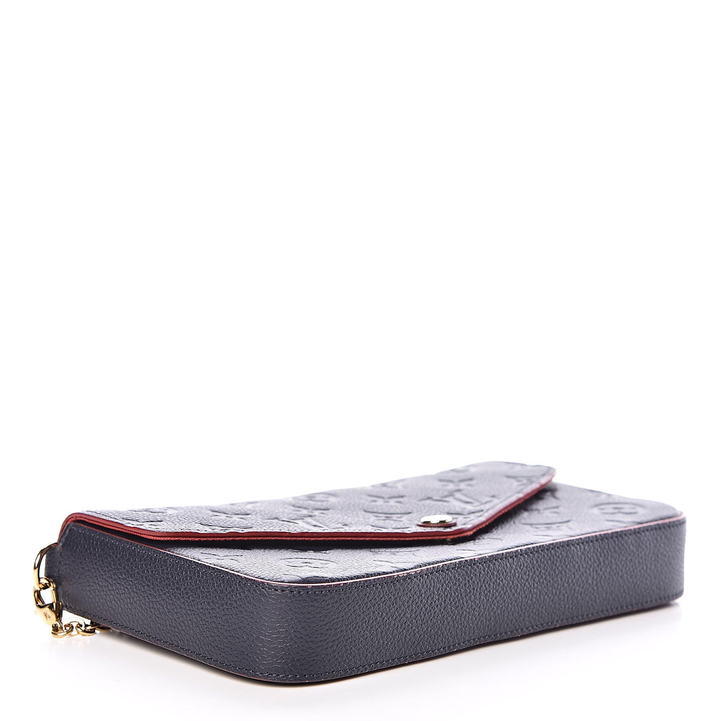 Empreinte Pochette Felicie Chain Wallet Marine Rouge