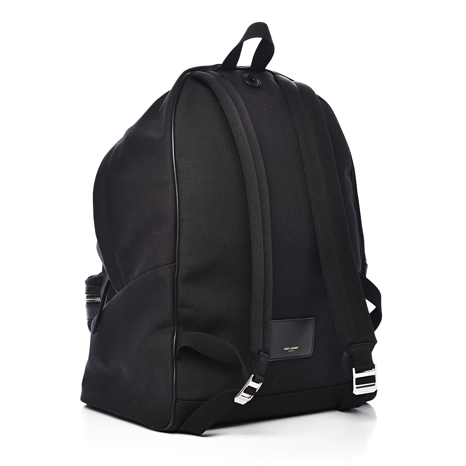 Saint Laurent Canvas Nylon Giant City Backpack Black 3 of 11