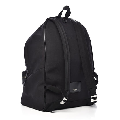 Saint Laurent Canvas Nylon Giant City Backpack Black 3 of 11
