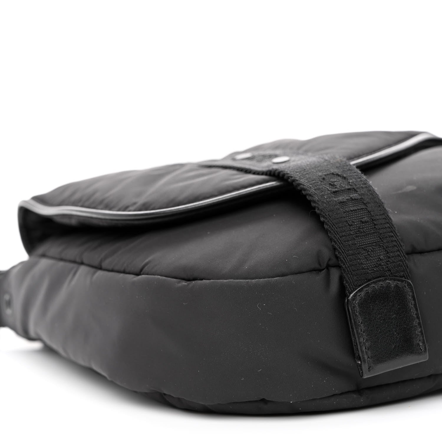 Christian Dior HOMME Nylon Saddle Messenger Bag Black 10 of 12