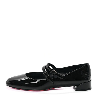 Christian Louboutin Patent Sweet Jane Flats 40 Black 1 of 9