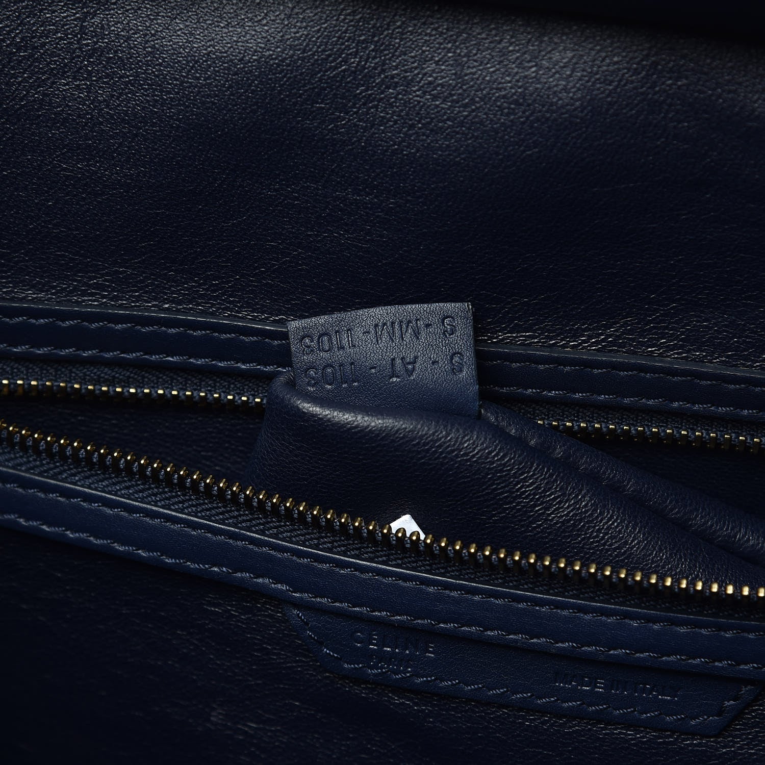 Celine Smooth Calfskin Mini Luggage Ink 7 of 12