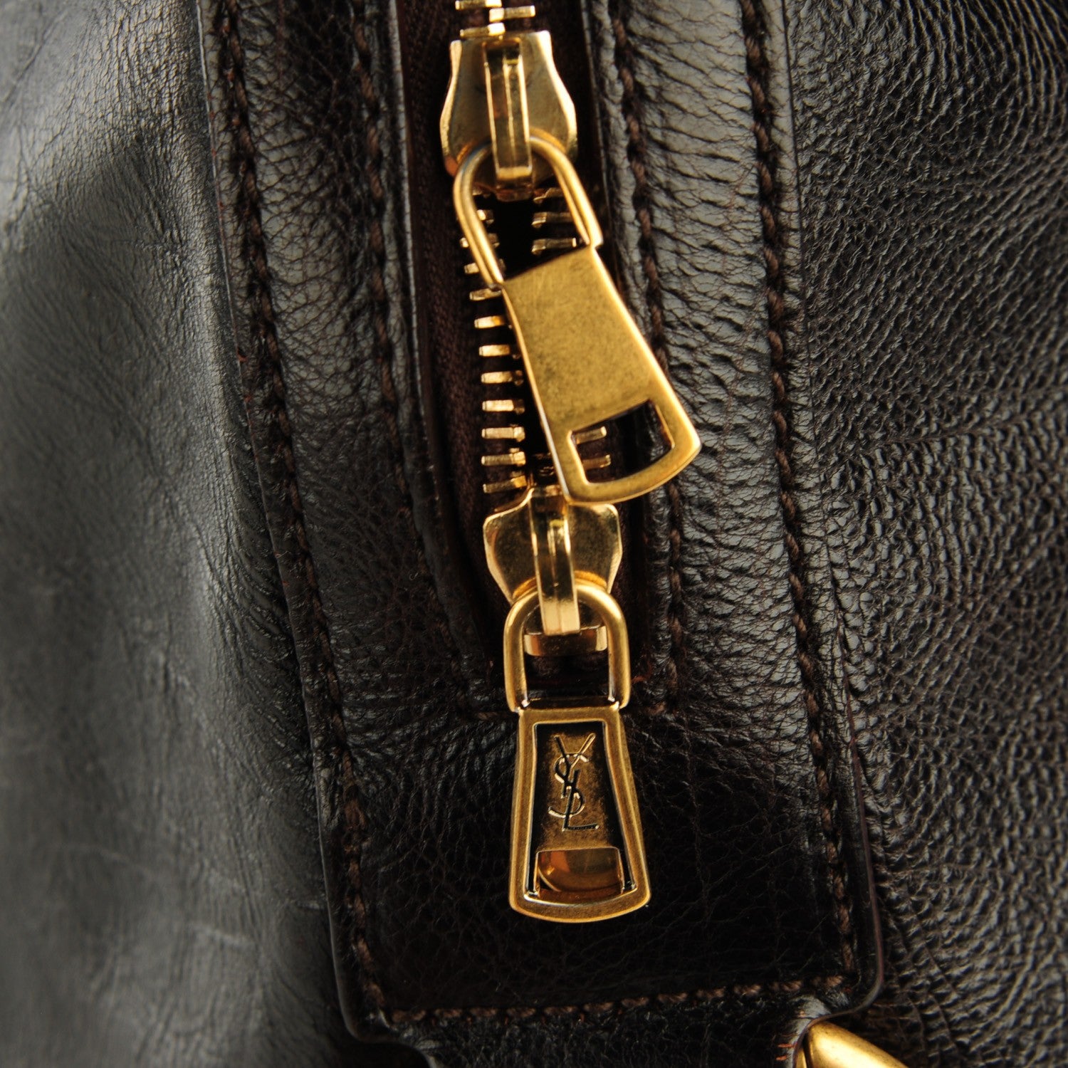 Saint Laurent Calfskin Oversized Muse Brown 6 of 10