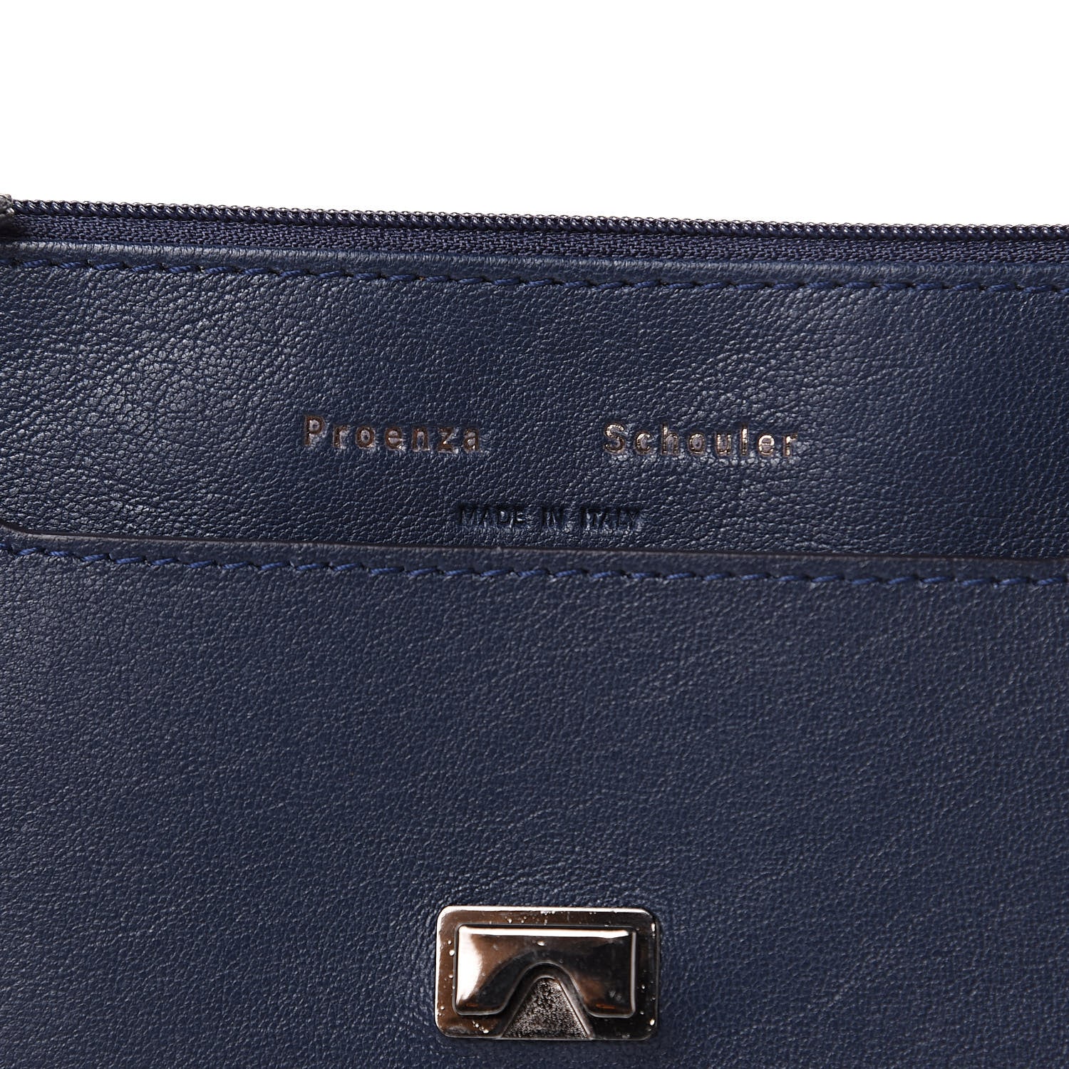 Proenza Schouler Lambskin Large PS1 Chain Wallet Indigo 6 of 10