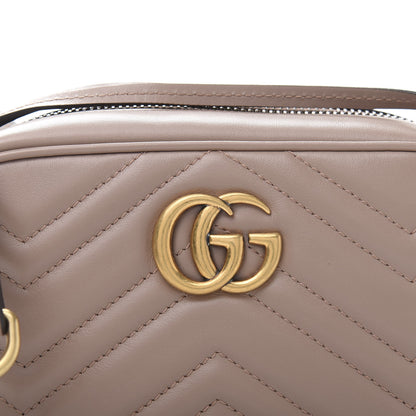 Gucci Calfskin Matelasse Mini GG Marmont Chain Shoulder Bag Porcelain Rose 11 of 11