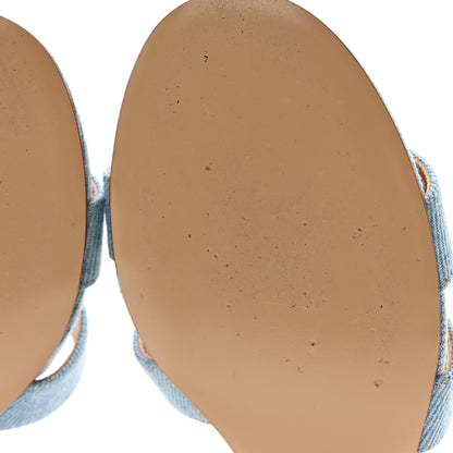 Hermes Denim Oasis Sandals 35 Bleu Clair 9 of 11