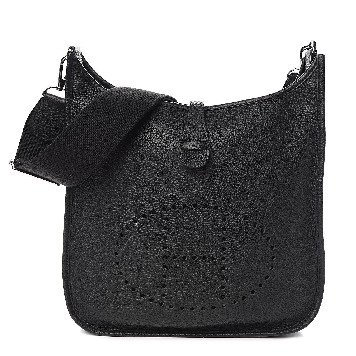 Hermes Taurillon Clemence Evelyne III PM Black 1 of 10
