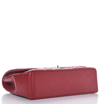 Chanel Caviar Quilted Maxi Double Flap Red 5 of 12