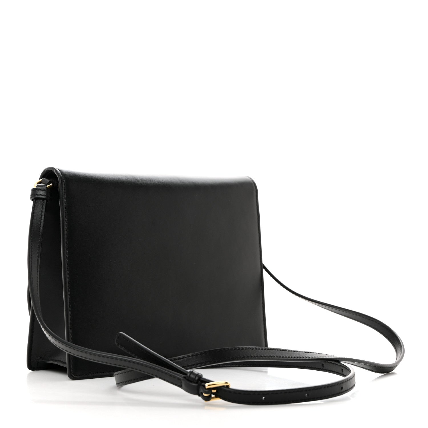 Dolce & Gabbana Calfskin DG Logo Flap Crossbody Bag Black 2 of 10