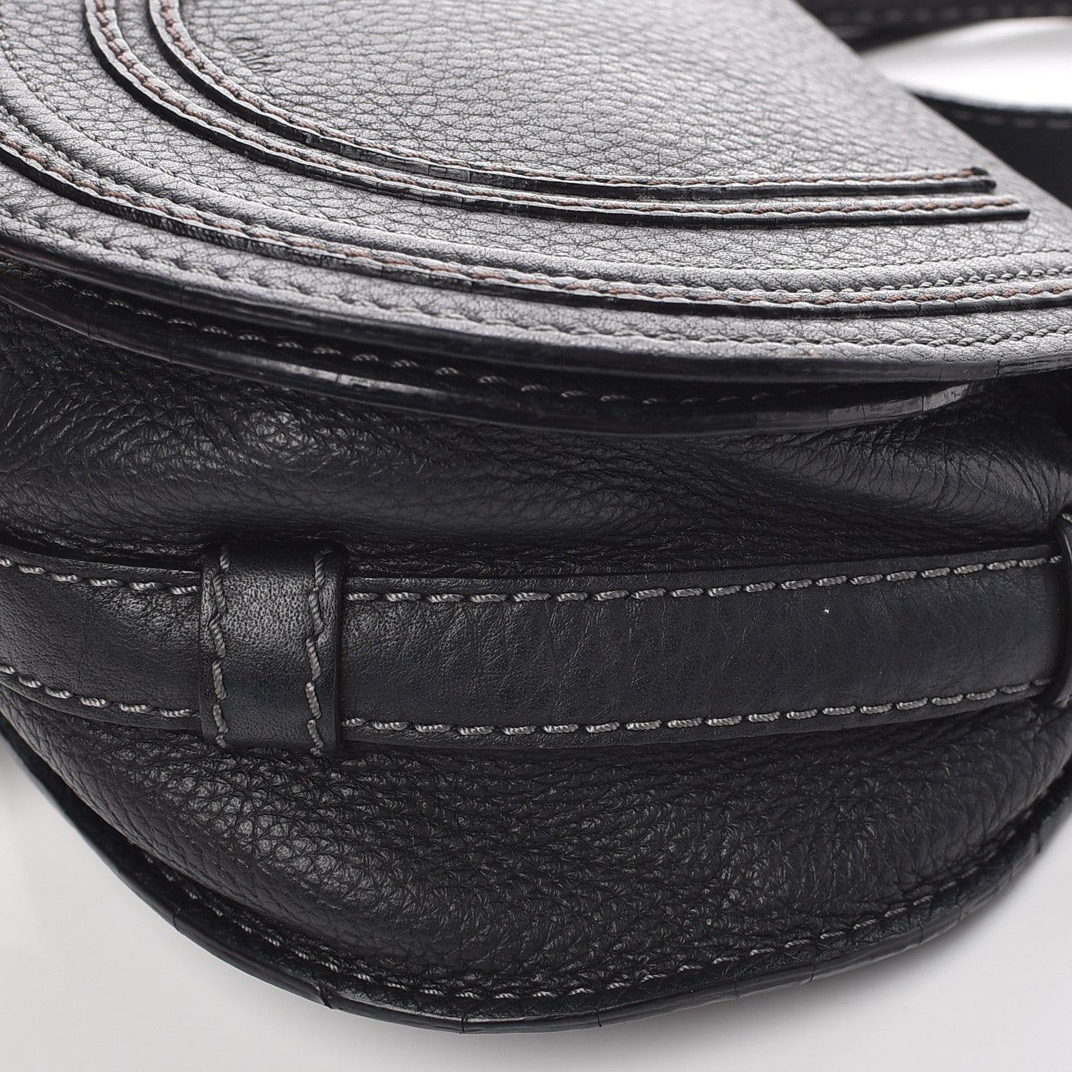 Chloe Calfskin Mini Marcie Round Crossbody Bag Black 17 of 19