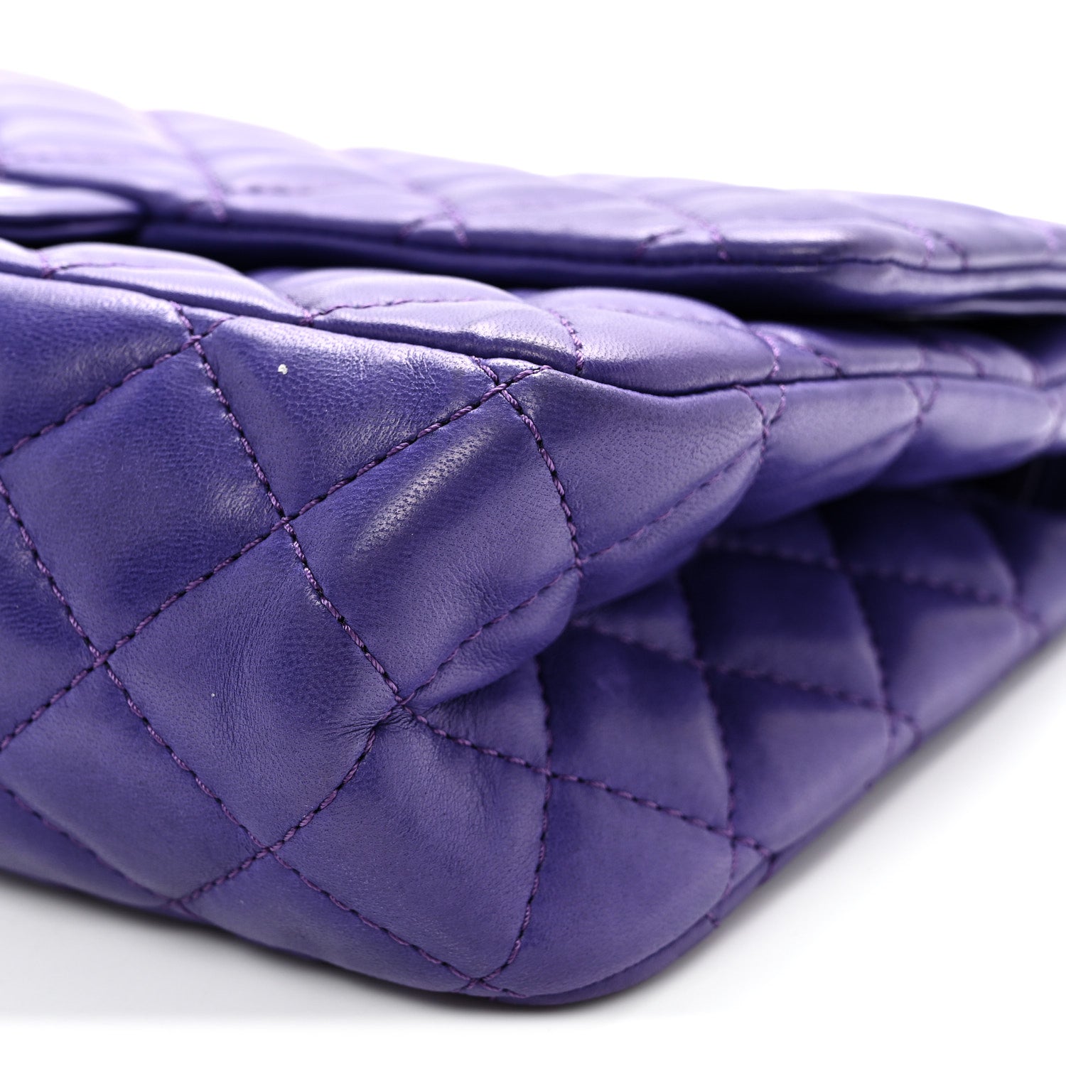 Chanel Lambskin Quilted 2.55 Reissue 226 Flap Purple 10 of 12