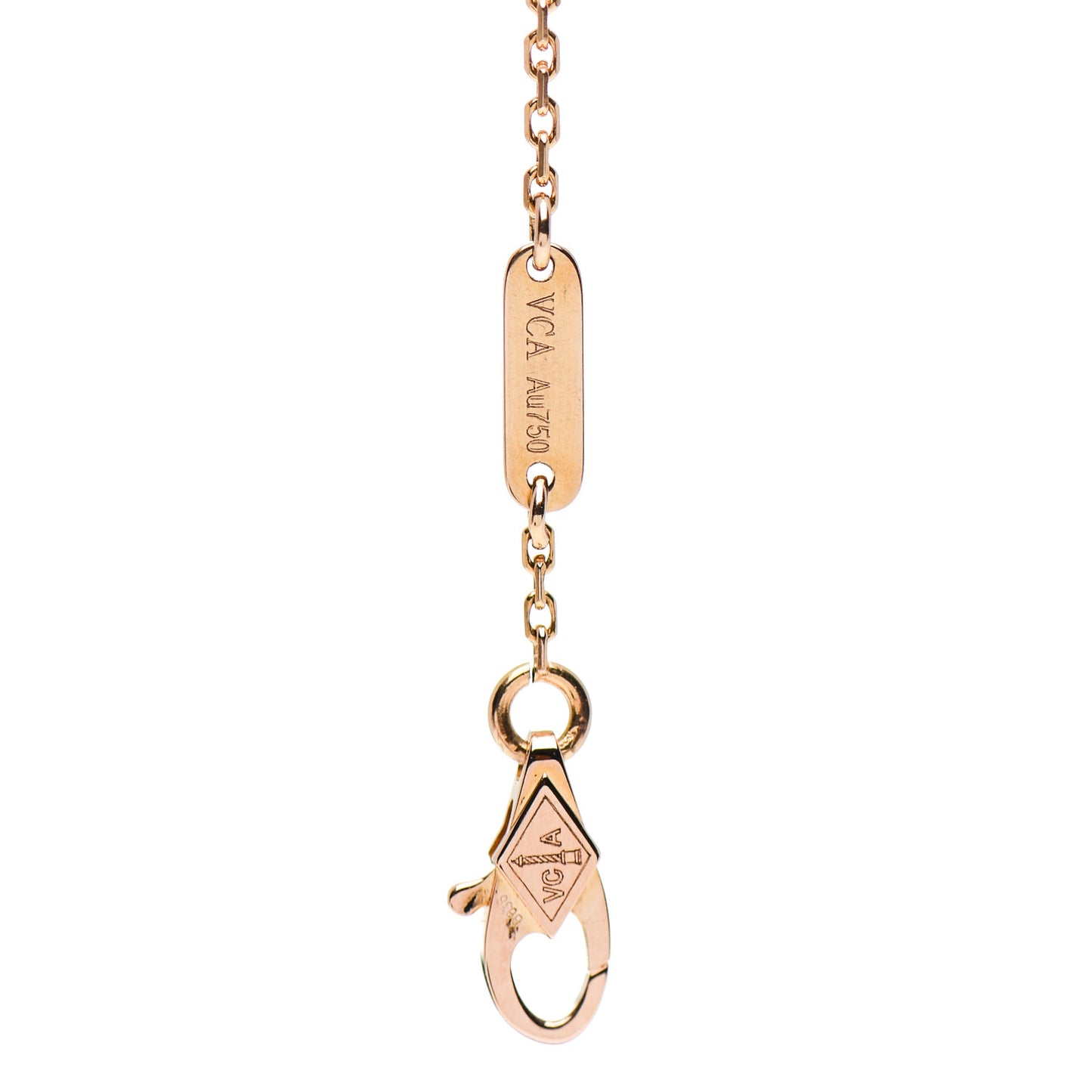 18K Rose Gold Carnelian Sweet Alhambra Bracelet