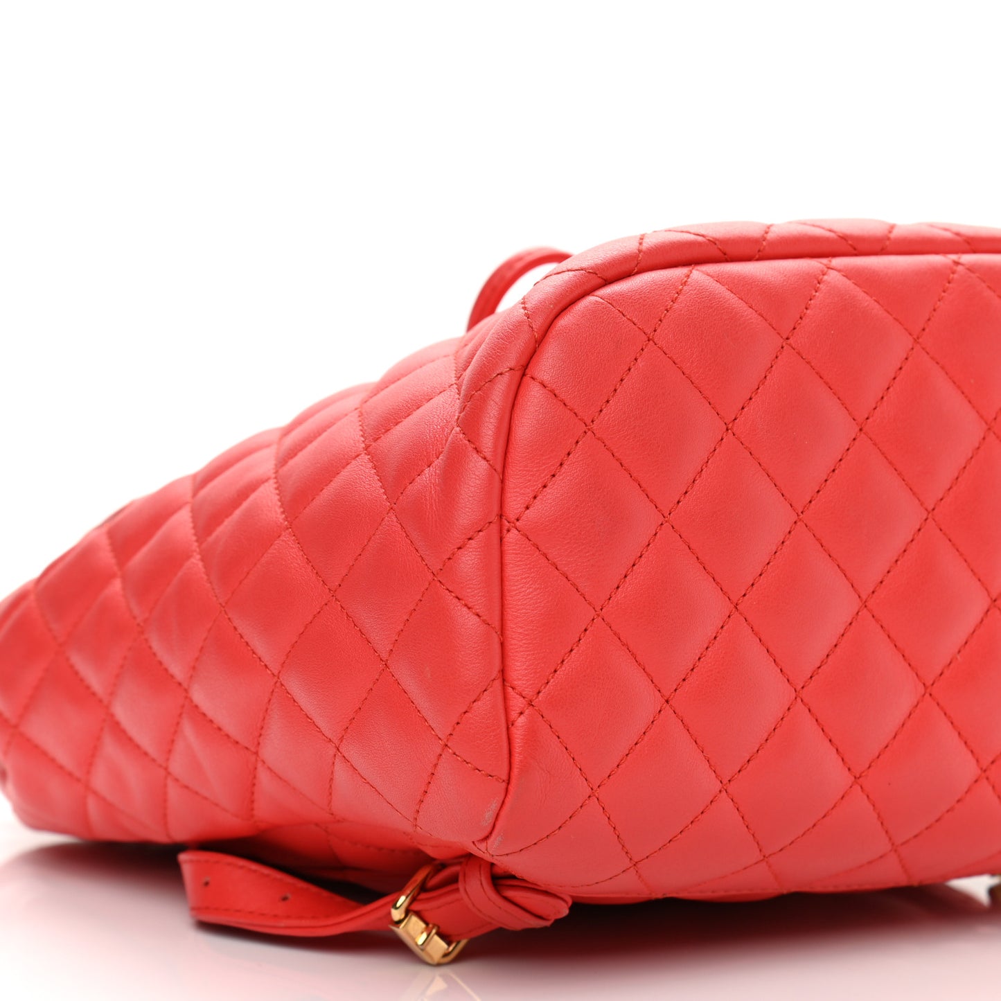 Calfskin Quilted Small Urban Spirit Backpack Red