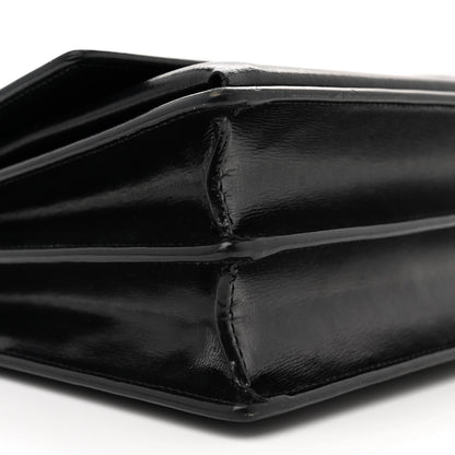 Saint Laurent Coated Bark Calfskin Medium Monogram Sunset Black 10 of 17