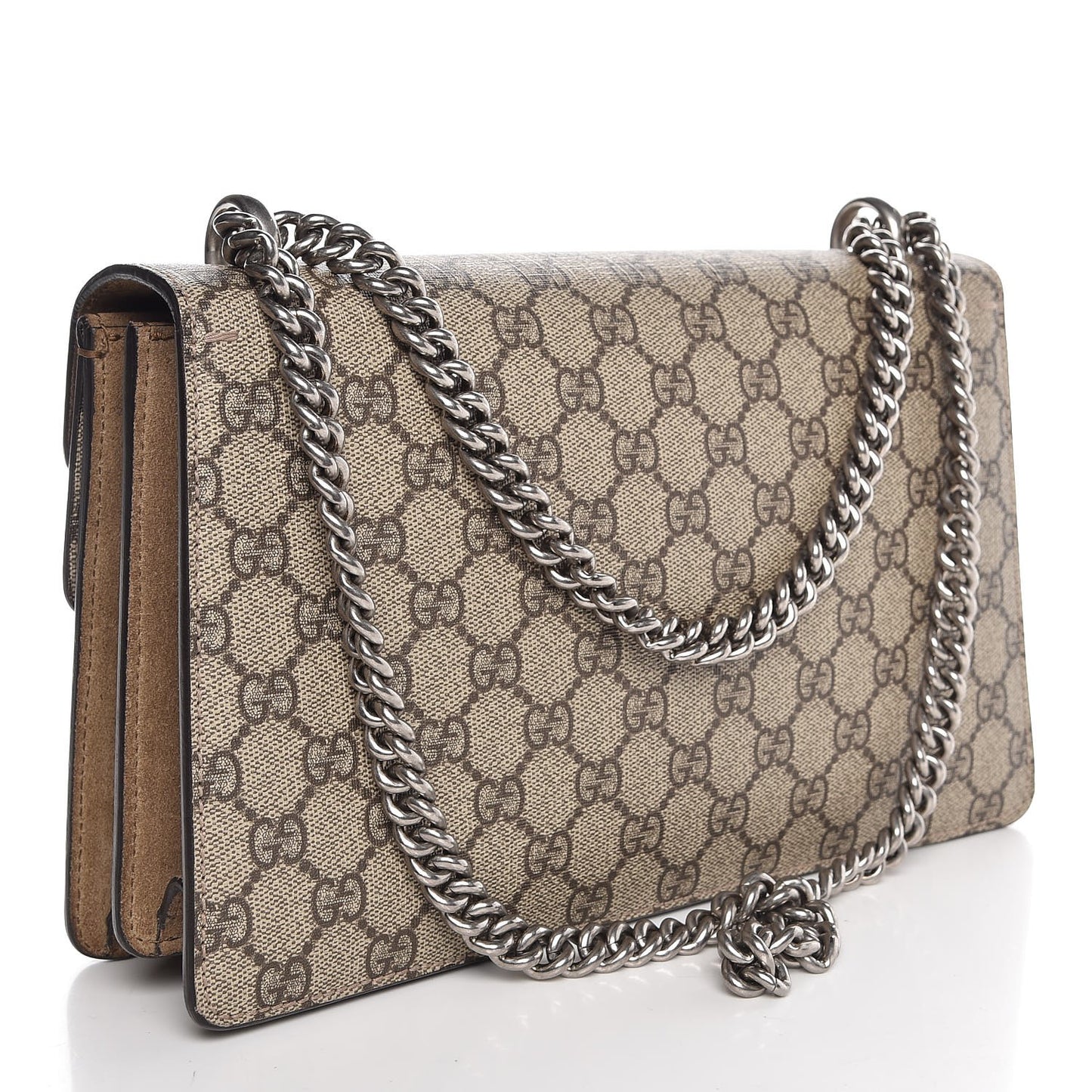 GG Supreme Monogram Small Dionysus Shoulder Bag Taupe