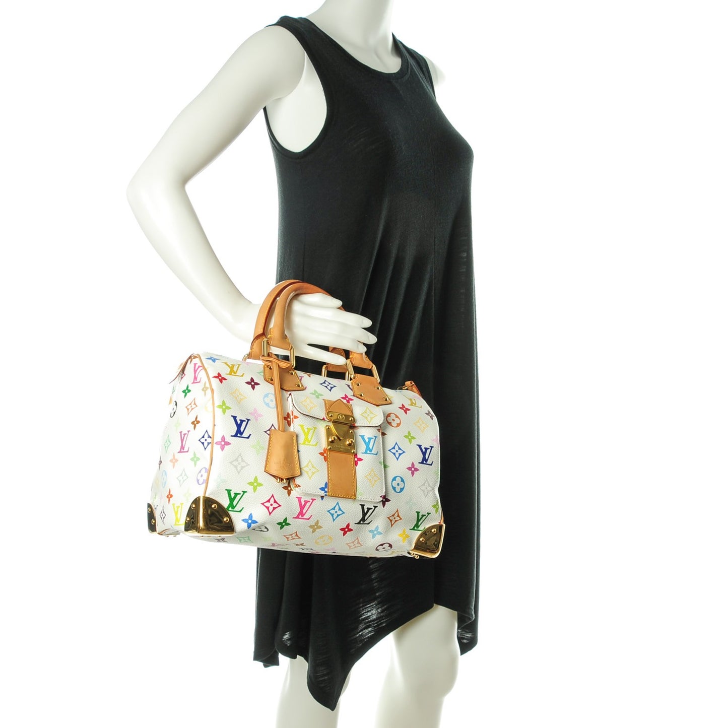 Monogram Multicolor Speedy 30 White